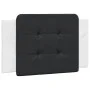 Bed frame with black and white synthetic leather headboard by vidaXL, Beds and slatted bases - Ref: Foro24-3208169, Price: 14...