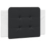 Estructura de cama con cabecero cuero sintético blanco y negro de vidaXL, Camas y somieres - Ref: Foro24-3208169, Precio: 143...