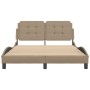 Estructura de cama cabecero cuero sintético capuchino 120x200cm de vidaXL, Camas y somieres - Ref: Foro24-3208174, Precio: 17...