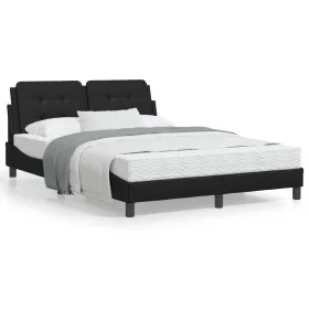 Cama con colchón cuero sintético negro 120x200 cm de vidaXL, Camas y somieres - Ref: Foro24-3208852, Precio: 349,61 €, Descue...