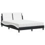 Cama con colchón cuero sintético negro y blanco 140x200 cm de vidaXL, Camas y somieres - Ref: Foro24-3208871, Precio: 372,63 ...