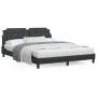 Cama con colchón cuero sintético negro 160x200 cm de vidaXL, Camas y somieres - Ref: Foro24-3208873, Precio: 394,45 €, Descue...
