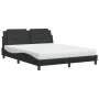 Cama con colchón cuero sintético negro 160x200 cm de vidaXL, Camas y somieres - Ref: Foro24-3208873, Precio: 394,45 €, Descue...