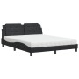 Cama con colchón cuero sintético negro 160x200 cm de vidaXL, Camas y somieres - Ref: Foro24-3208873, Precio: 414,69 €, Descue...