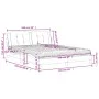 Cama con colchón cuero sintético negro 160x200 cm de vidaXL, Camas y somieres - Ref: Foro24-3208873, Precio: 394,45 €, Descue...