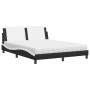 Cama con colchón cuero sintético negro y blanco 160x200 cm de vidaXL, Camas y somieres - Ref: Foro24-3208878, Precio: 402,86 ...