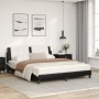 Cama con colchón cuero sintético negro y blanco 160x200 cm de vidaXL, Camas y somieres - Ref: Foro24-3208878, Precio: 402,86 ...