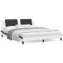 Cama con colchón cuero sintético blanco y negro 180x200 cm de vidaXL, Camas y somieres - Ref: Foro24-3208886, Precio: 427,34 ...