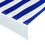 Toldo de carrete motorizado azul y blanco 450x300 cm de vidaXL, Toldos - Ref: Foro24-3052662, Precio: 769,57 €, Descuento: %