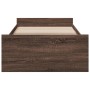Cama con cajones madera de ingeniería marrón roble 90x190 cm de vidaXL, Camas y somieres - Ref: Foro24-3280348, Precio: 139,0...