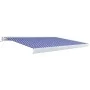 Toldo de carrete motorizado azul y blanco 350x250 cm de vidaXL, Toldos - Ref: Foro24-3052656, Precio: 890,28 €, Descuento: %
