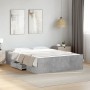 Cama con cajones madera ingeniería gris hormigón 120x200 cm de vidaXL, Camas y somieres - Ref: Foro24-3280303, Precio: 153,44...