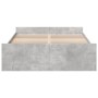 Cama con cajones madera ingeniería gris hormigón 120x200 cm de vidaXL, Camas y somieres - Ref: Foro24-3280303, Precio: 153,44...