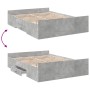 Cama con cajones madera ingeniería gris hormigón 120x200 cm de vidaXL, Camas y somieres - Ref: Foro24-3280303, Precio: 153,44...