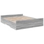 Cama con cajones madera ingeniería gris Sonoma 160x200 cm de vidaXL, Camas y somieres - Ref: Foro24-3280284, Precio: 157,22 €...