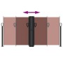 Toldo lateral retráctil marrón 120x1000 cm de vidaXL, Sombrillas - Ref: Foro24-4004704, Precio: 116,54 €, Descuento: %