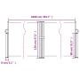 Toldo lateral retráctil marrón 120x1000 cm de vidaXL, Sombrillas - Ref: Foro24-4004704, Precio: 116,54 €, Descuento: %