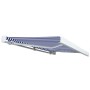 Toldo de carrete motorizado azul y blanco 400x300 cm de vidaXL, Toldos - Ref: Foro24-3052659, Precio: 1,00 €, Descuento: %