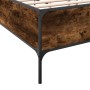 Estructura cama madera ingeniería metal roble ahumado 140x200cm de vidaXL, Camas y somieres - Ref: Foro24-3279799, Precio: 14...