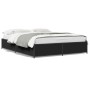 Estructura de cama madera de ingeniería y metal negro 150x200cm de vidaXL, Camas y somieres - Ref: Foro24-3279837, Precio: 13...