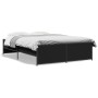 Estructura de cama madera de ingeniería y metal negro 120x190cm de vidaXL, Camas y somieres - Ref: Foro24-3279907, Precio: 13...