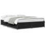 Estructura de cama madera de ingeniería y metal negro 140x200cm de vidaXL, Camas y somieres - Ref: Foro24-3279842, Precio: 13...