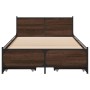 Cama con cajones madera de ingeniería marrón roble 100x200 cm de vidaXL, Camas y somieres - Ref: Foro24-3279966, Precio: 159,...