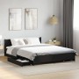 Cama con cajones madera de ingeniería negro 140x200 cm de vidaXL, Camas y somieres - Ref: Foro24-3279932, Precio: 187,88 €, D...