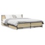 Cama con cajones madera de ingeniería roble Sonoma 120x190 cm de vidaXL, Camas y somieres - Ref: Foro24-3279953, Precio: 176,...