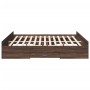 Cama con cajones madera ingeniería marrón roble 200x200 cm de vidaXL, Camas y somieres - Ref: Foro24-3280271, Precio: 176,47 ...