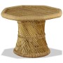 Mesa de centro octogonal de bambú 60x60x45 cm en Mesas de centro | Comprar online en Foru.es