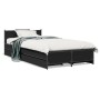 Cama con cajones madera de ingeniería negra 75x190 cm de vidaXL, Camas y somieres - Ref: Foro24-3279972, Precio: 150,03 €, De...