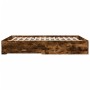 Cama con cajones madera de ingeniería roble ahumado 160x200 cm de vidaXL, Camas y somieres - Ref: Foro24-3280374, Precio: 170...