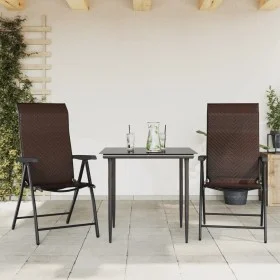 Klappbare Gartenstühle 2 Einheiten braunes synthetisches Rattan von vidaXL, Gartenstühle - Ref: Foro24-4007138, Preis: 149,35...