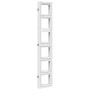 Biombo separador de 5 paneles madera maciza Paulownia blanco de vidaXL, Divisores de ambientes - Ref: Foro24-358696, Precio: ...