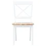 Sillas comedor 4 uds madera maciza caucho blanco y madera claro de vidaXL, Sillas de comedor - Ref: Foro24-247359, Precio: 28...