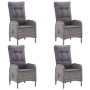 Juego de comedor de jardín de 5 piezas gris de vidaXL, Conjuntos de jardín - Ref: Foro24-3067773, Precio: 644,20 €, Descuento: %