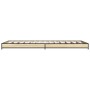 Estructura cama madera ingeniería metal roble Sonoma 75x190 cm de vidaXL, Camas y somieres - Ref: Foro24-845187, Precio: 54,3...