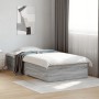 Cama con cajones madera de ingeniería gris Sonoma 75x190 cm de vidaXL, Camas y somieres - Ref: Foro24-3280445, Precio: 108,39...