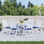 Cojines de silla de jardín 6 uds tela Oxford azul 40x40x7 cm de vidaXL, Cojines para sillas y sofás - Ref: Foro24-361482, Pre...