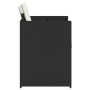 Sillas de jardín con cojines 4 unidades ratán sintético negro de vidaXL, Sillas de jardín - Ref: Foro24-4007455, Precio: 170,...