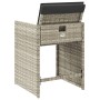 Sillones de jardín con cojines 4 uds ratán sintético gris claro de vidaXL, Sillas de jardín - Ref: Foro24-4007460, Precio: 16...