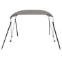 Bimini-Top mit 2 grauen Bögen 178x138x96 cm von vidaXL, Aufbewahrungsabdeckungen für Boote - Ref: Foro24-94793, Preis: 102,29...