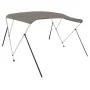 Toldo bimini de 3 arcos gris 183x152x133 cm de vidaXL, Cubiertas para almacenamiento de barcas - Ref: Foro24-94798, Precio: 1...