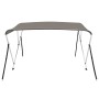 Toldo bimini de 3 arcos gris 183x152x133 cm de vidaXL, Cubiertas para almacenamiento de barcas - Ref: Foro24-94798, Precio: 1...