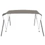 Toldo bimini de 3 arcos gris 183x152x133 cm de vidaXL, Cubiertas para almacenamiento de barcas - Ref: Foro24-94798, Precio: 1...