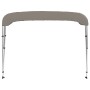 Toldo bimini de 3 arcos gris 183x152x133 cm de vidaXL, Cubiertas para almacenamiento de barcas - Ref: Foro24-94798, Precio: 1...