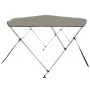 Toldo bimini de 3 arcos gris 183x152x133 cm de vidaXL, Cubiertas para almacenamiento de barcas - Ref: Foro24-94798, Precio: 1...