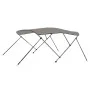 Toldo bimini de 3 arcos gris 183x152x133 cm de vidaXL, Cubiertas para almacenamiento de barcas - Ref: Foro24-94798, Precio: 1...