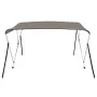 Toldo bimini de 3 arcos gris 184x189x135 cm de vidaXL, Cubiertas para almacenamiento de barcas - Ref: Foro24-94801, Precio: 1...